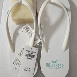 N. Peoria Brand New Hollister Flip Flops Sandals Shoes Sz X Small 