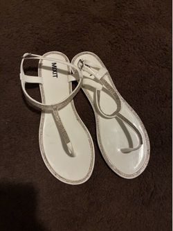 White sandals