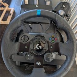 Logitech - G923 Racing Wheel, Pedals and Shifter for Xbox Series X|S, Xbox One and PC