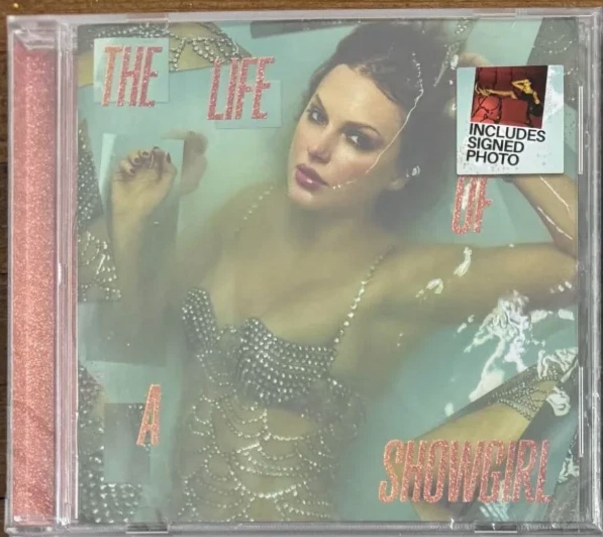 Taylor Swift The Life of a Showgirl CD signed photo #4