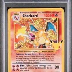 Pokémon Charizard 4/102 Celebrations 25th Anniversary PSA 10