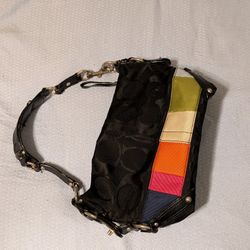 Coach Purse With Color Blocks