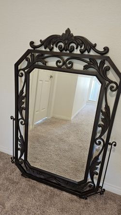 Beautiful Heavy Ornate Beveled Mirror