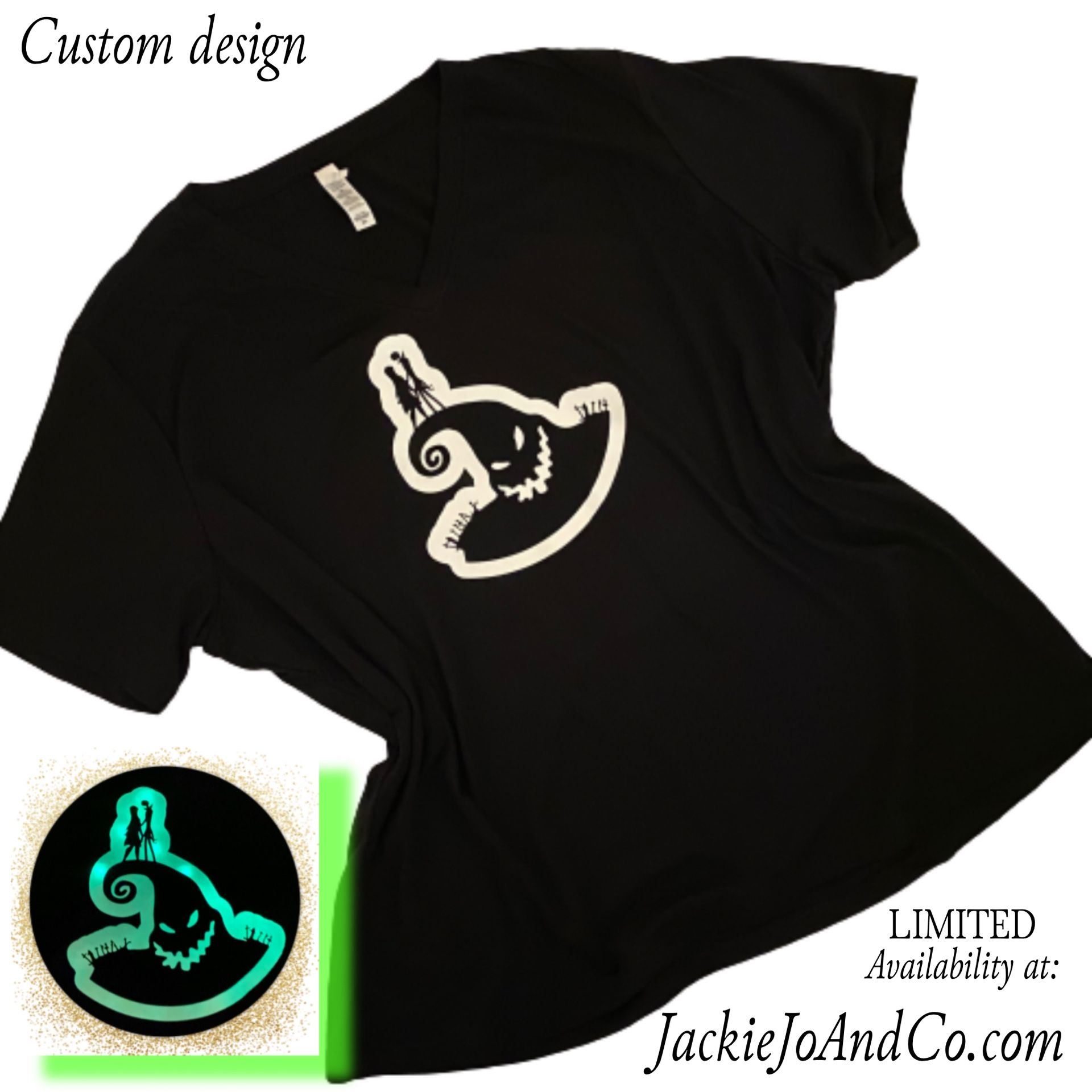 Sally, Jack, And Oogie Boogie, V-Neck T-shirt