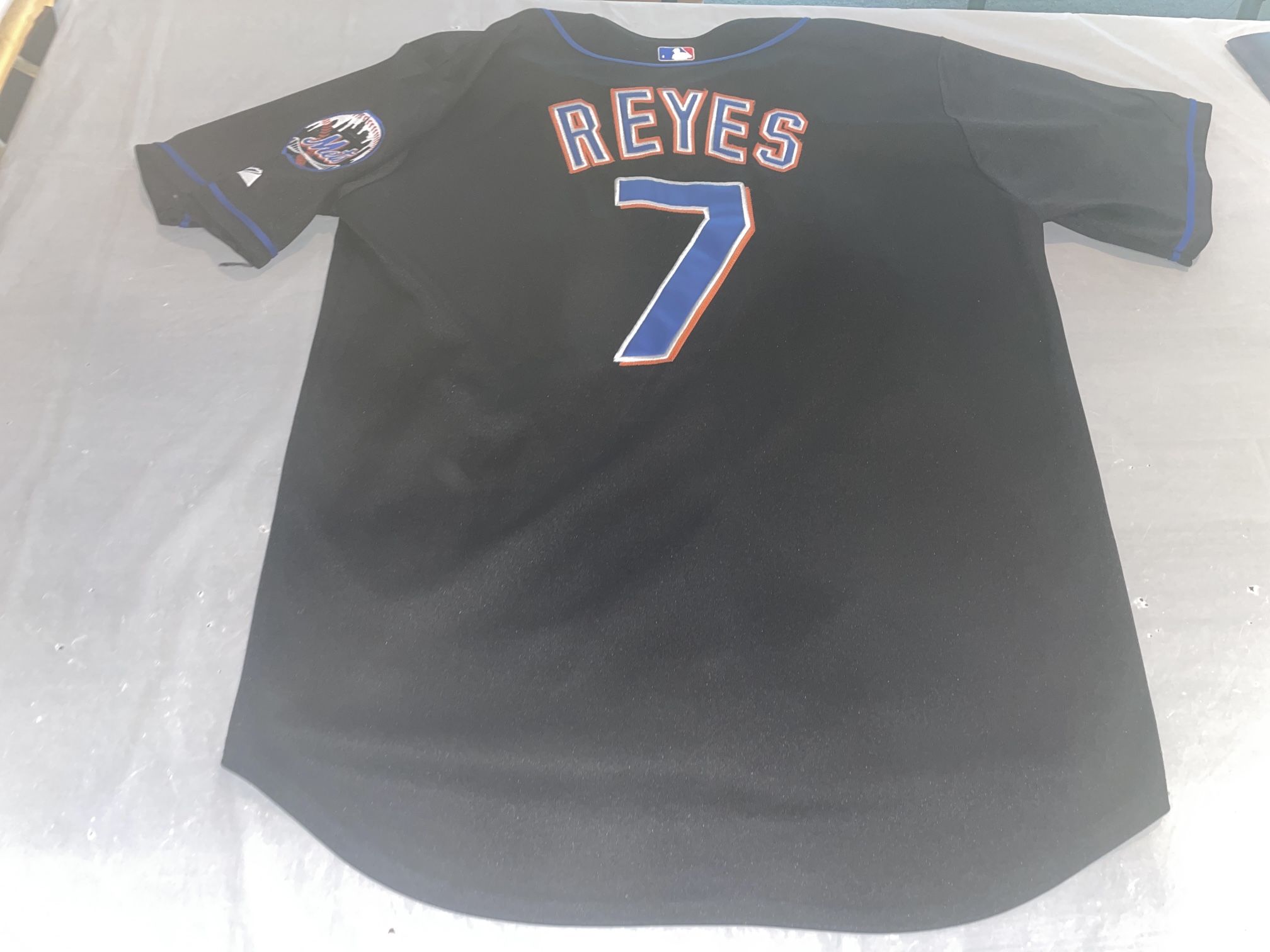 New York Mets Authentic Jose Reyes Jersey Black Size 52 XXL Clean Solid Shape!