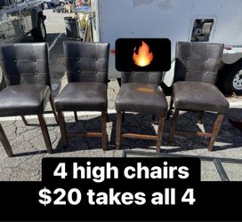 Four dining table chairs