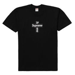 Supreme Cross Box Logo Tee Black Medium