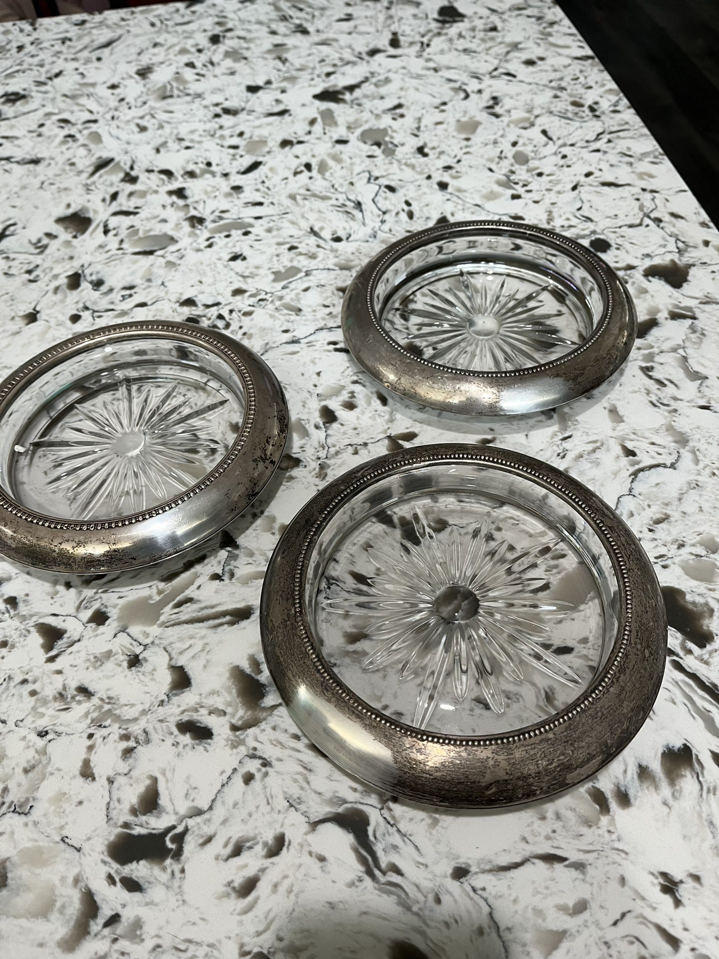 Sterling Silver Large Ash Trays