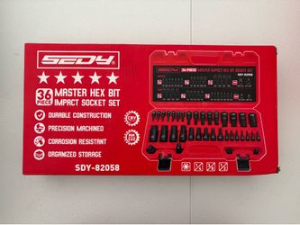 36 Pc Impact Hex Socket Set