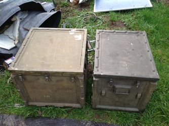 Aluminum storage boxes,light and strong not many dents at all!