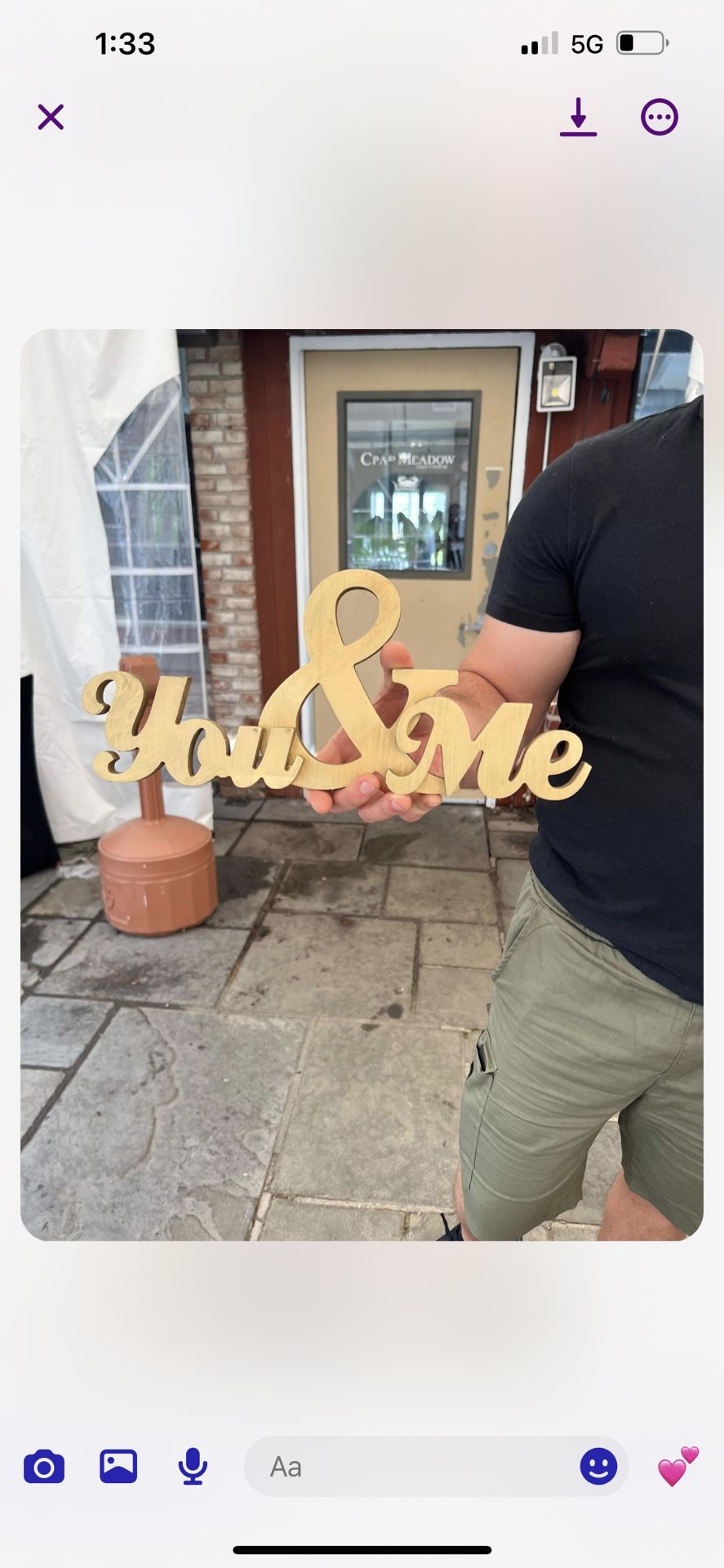 You & Me Sign $5
