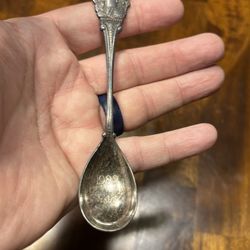 Vintage Royal Wilshire Silver Souvenir Spoon | 1982 Christmas