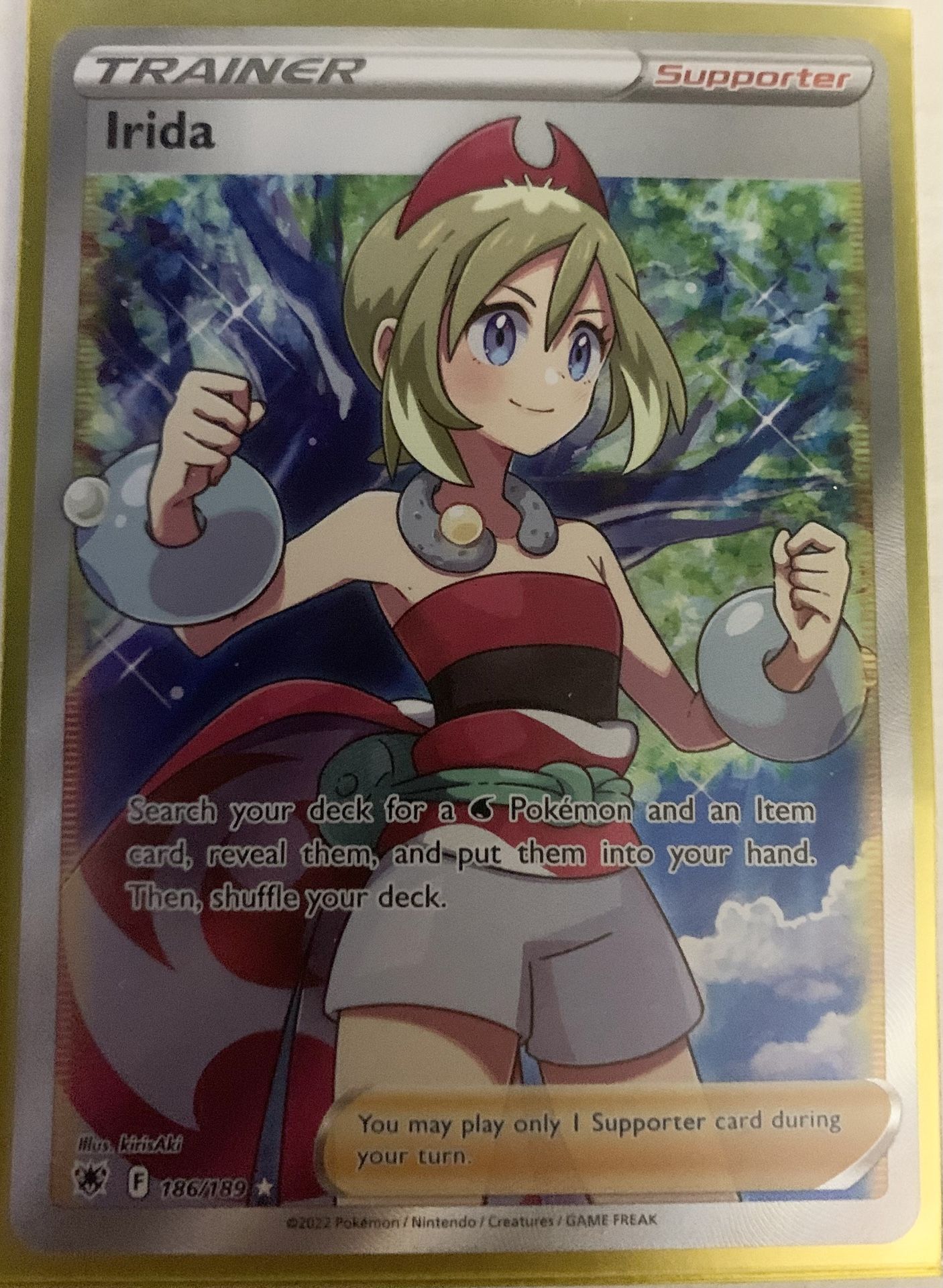 Trainer Irida Pokemon Trading Card 2022