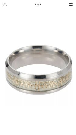 Glow in The Dark Gold Dota Ring