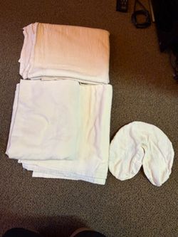 Massage table sheets and covers