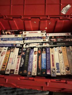 2 big boxes of vhs movies