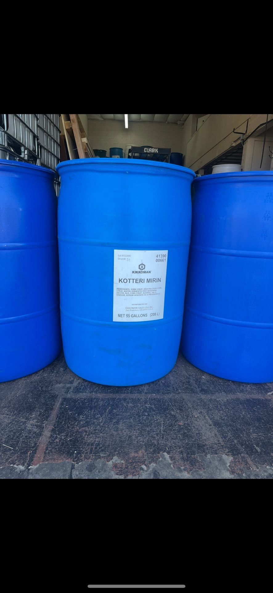 55 Gallon Plastic Food Grade Drums 