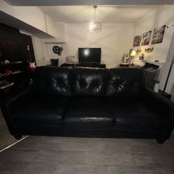Black Leather Couch