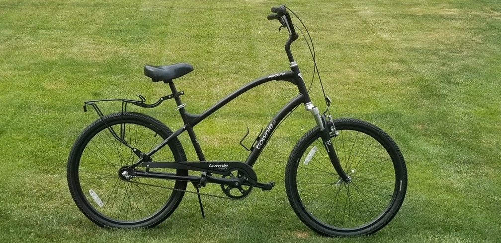 ELECTRA TOWNIE 3S - MENS CRUISER BIKE - LARGE  FRAME - STEP OVER - REAR RACK -  NEXUS SHIFTERS TUNED