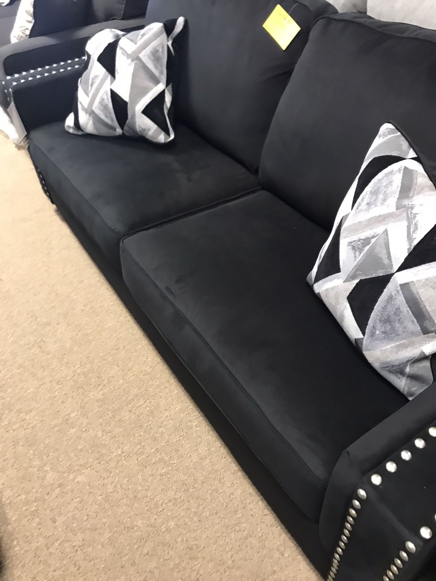 Nice Black Stylish couch And loveseat
