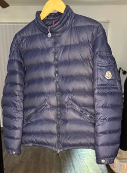 Moncler puffer down jacket blue size 3