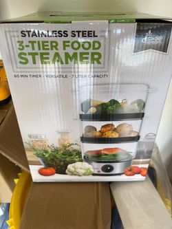Eco+Chef Stainless Steel 3-Tier Food Steamer