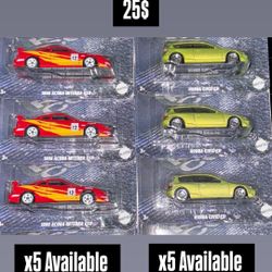 Hot Wheels Silver Series Racing Course Integra GSR & Civic EG
