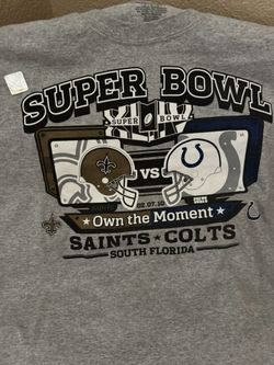 Vintage Super Bowl XLIV New Shirt  Colts & Saints
