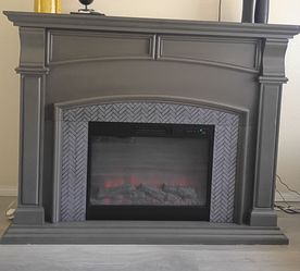 Fireplace heater.
