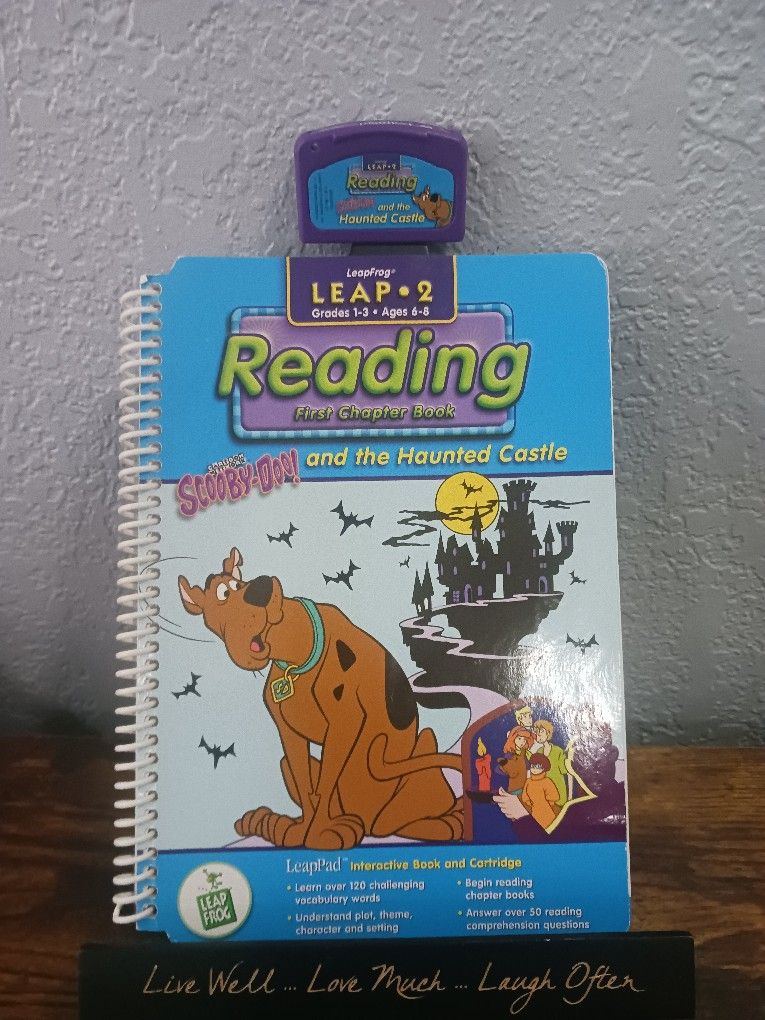 Leap Frog Leap Pad 2001: Scooby-Doo and the Haunted Castle + Cartridge ■Tested