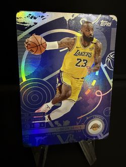 LeBron James Topps Match Attax Blue Refractor 