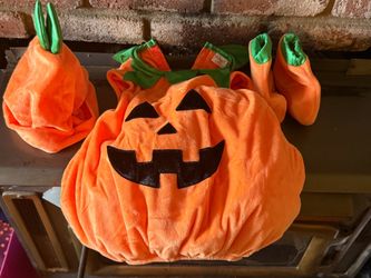 Baby Pumpkin Halloween Costume Set