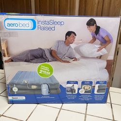 Queen aero bed 19” tall open Box new