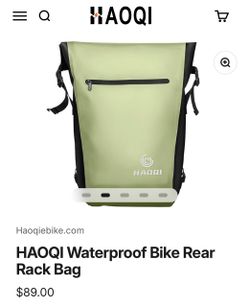 HAOQI Waterproof Bike Rear Rack Bag