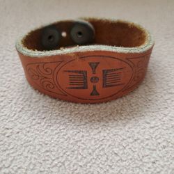 Vintage Erienne Aigner Leather Bracelet