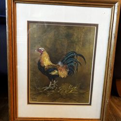12x14” Chicken Print Framed