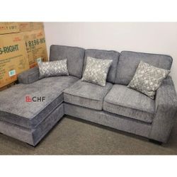 Thanksgiving Black Friday Reversible Comfort Cushion Sectional Sofa  // Limited Time Offer 