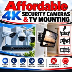 Affordable Security Camera systems and TV mounts