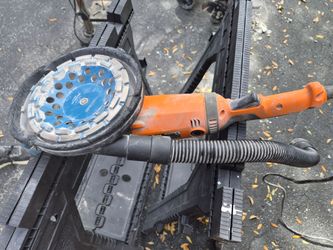 Electric Concrete Grinder with Diamond Cup Wheel