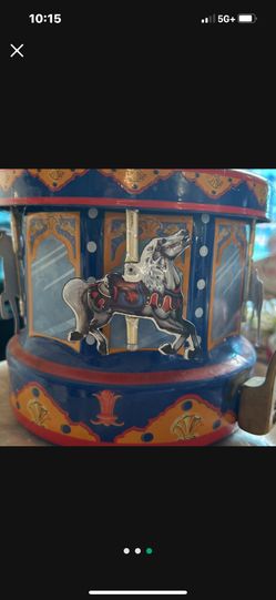 Antique Carousel Tea Pot