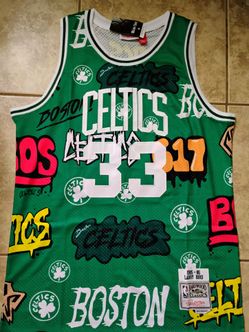 Larry Bird Celtics jersey stitched