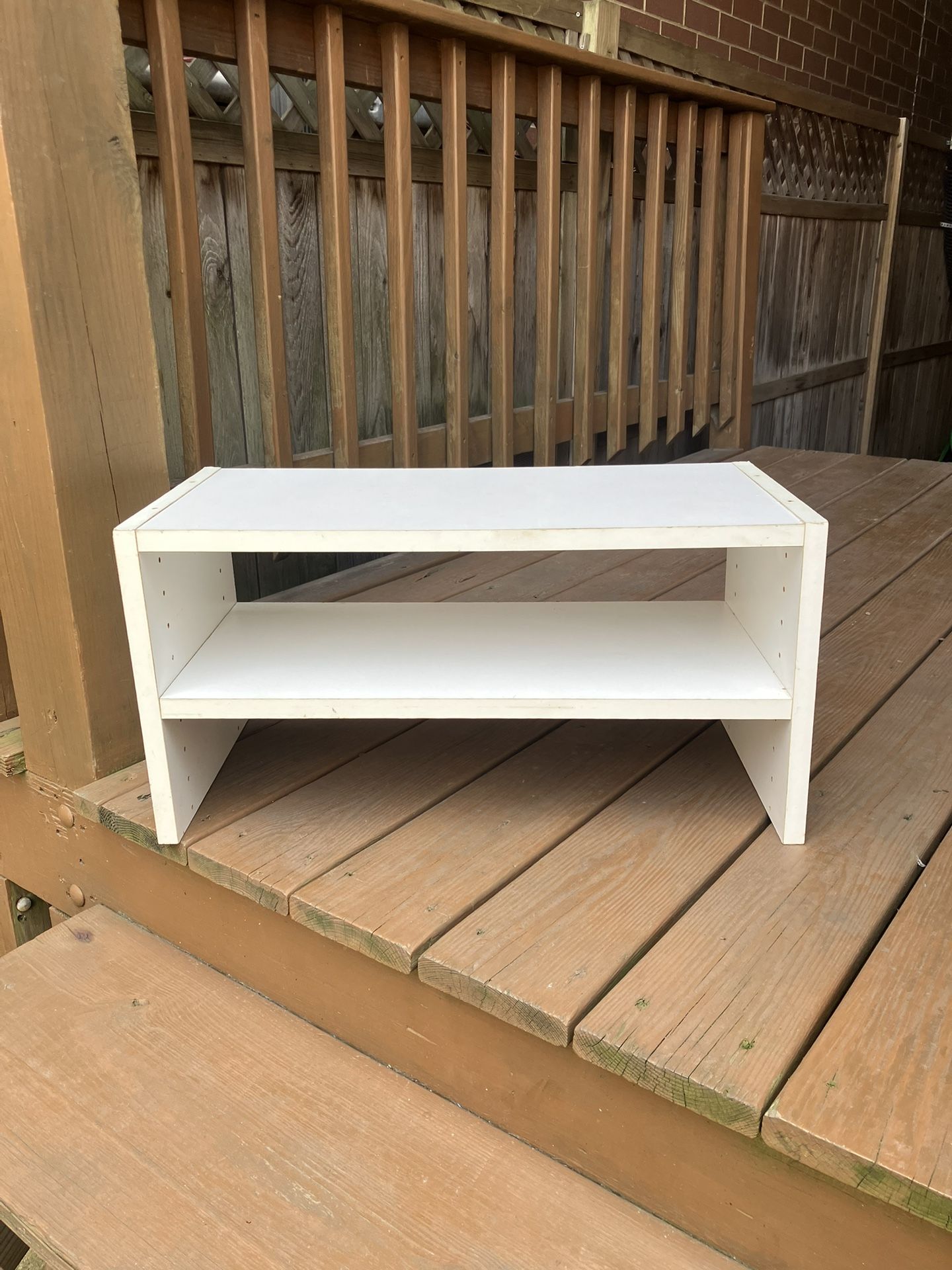 2 Tier Stackable Shoe Shelf - 24” x 11.5” x 12
