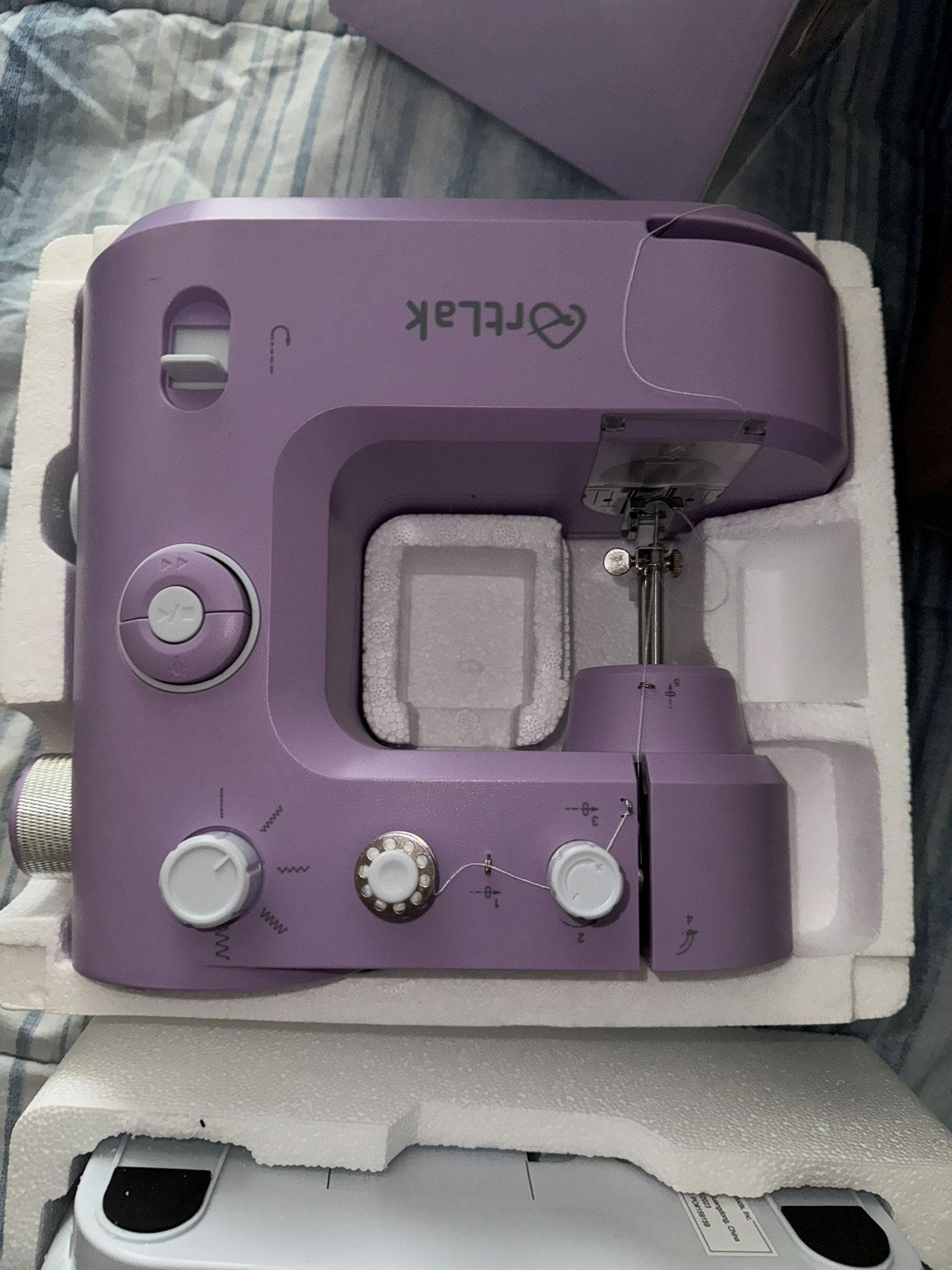 purple sewing machine 