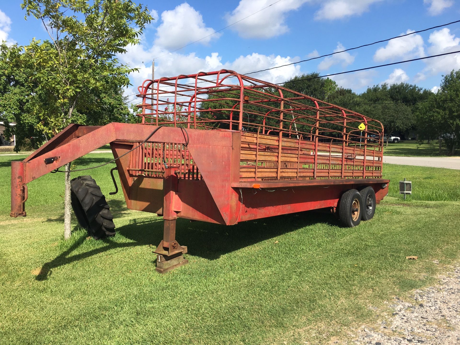 1972 Gooseneck Stock Trailer