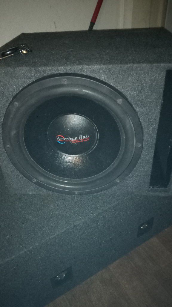 American Bass 15 Inch Speaker In Ported Box