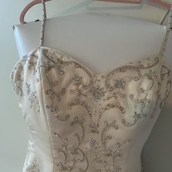 Jasmine Haute Couture Wedding Dress W/ Swarovski Crystals