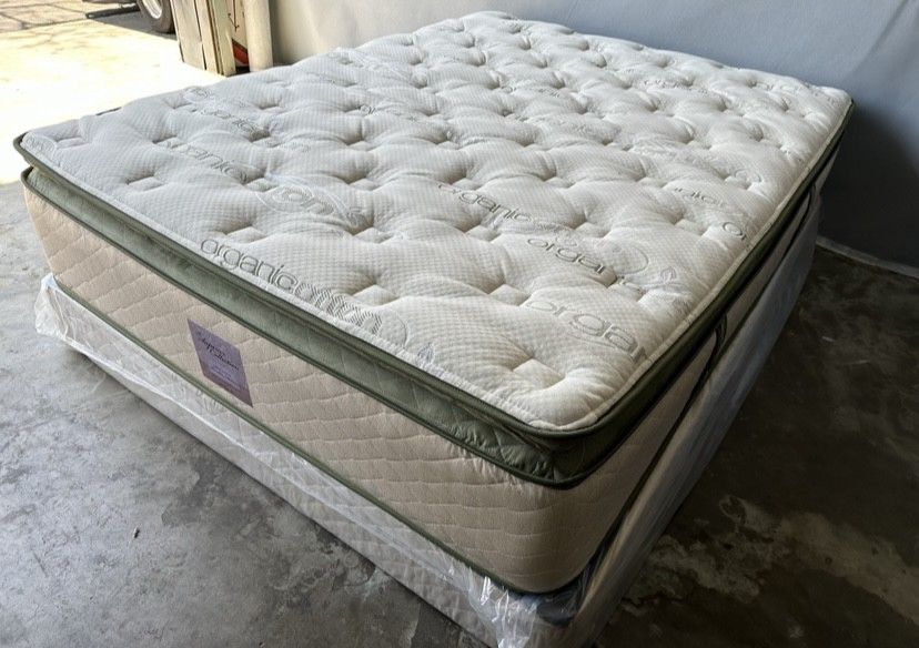 Ck Organic Elite Superior Hybrid Cool Gel Memory Foam Pillow Top 14inch Mattress!!