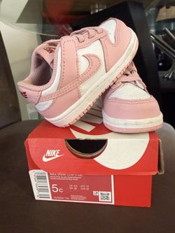 Pink/white Nike Dunk Toddler Size 5c