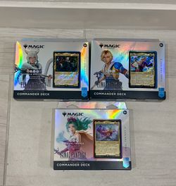 Magic the Gathering Final Fantasy Collector Commander Decks Sealed (Tidus, Y’shtola, Terra)