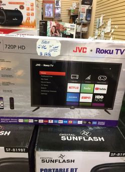 JVC 32 inch smart tv with built in roku tv